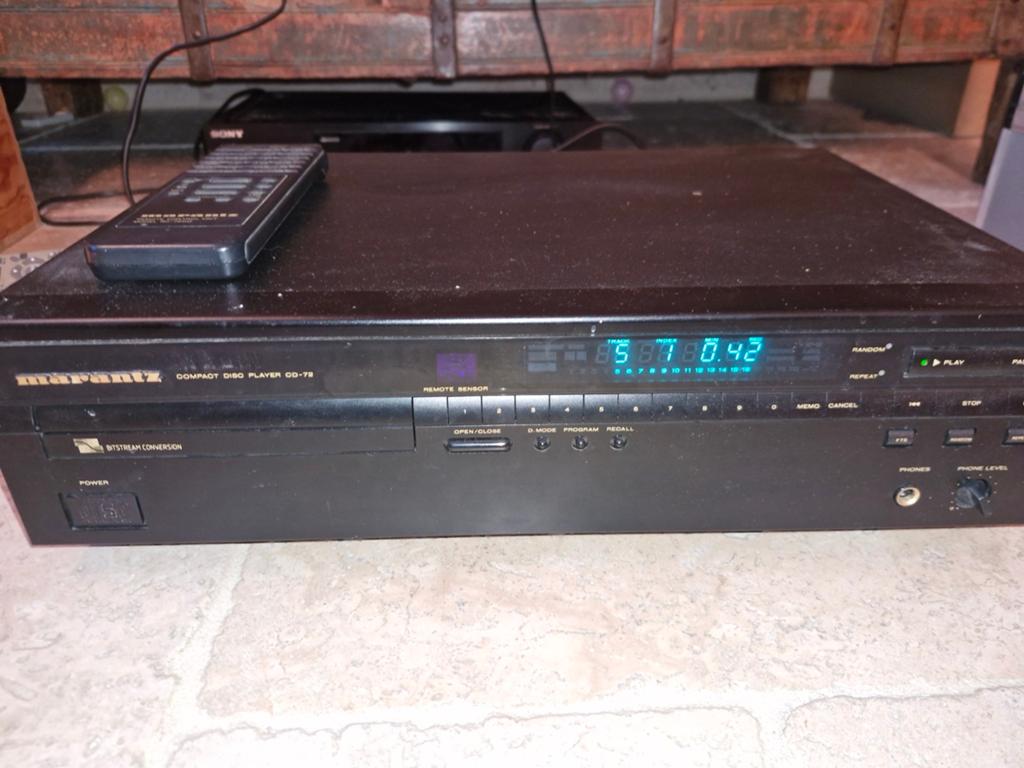 Marantz CD-72 compact disc player  + afstandsbediening, Enlèvement