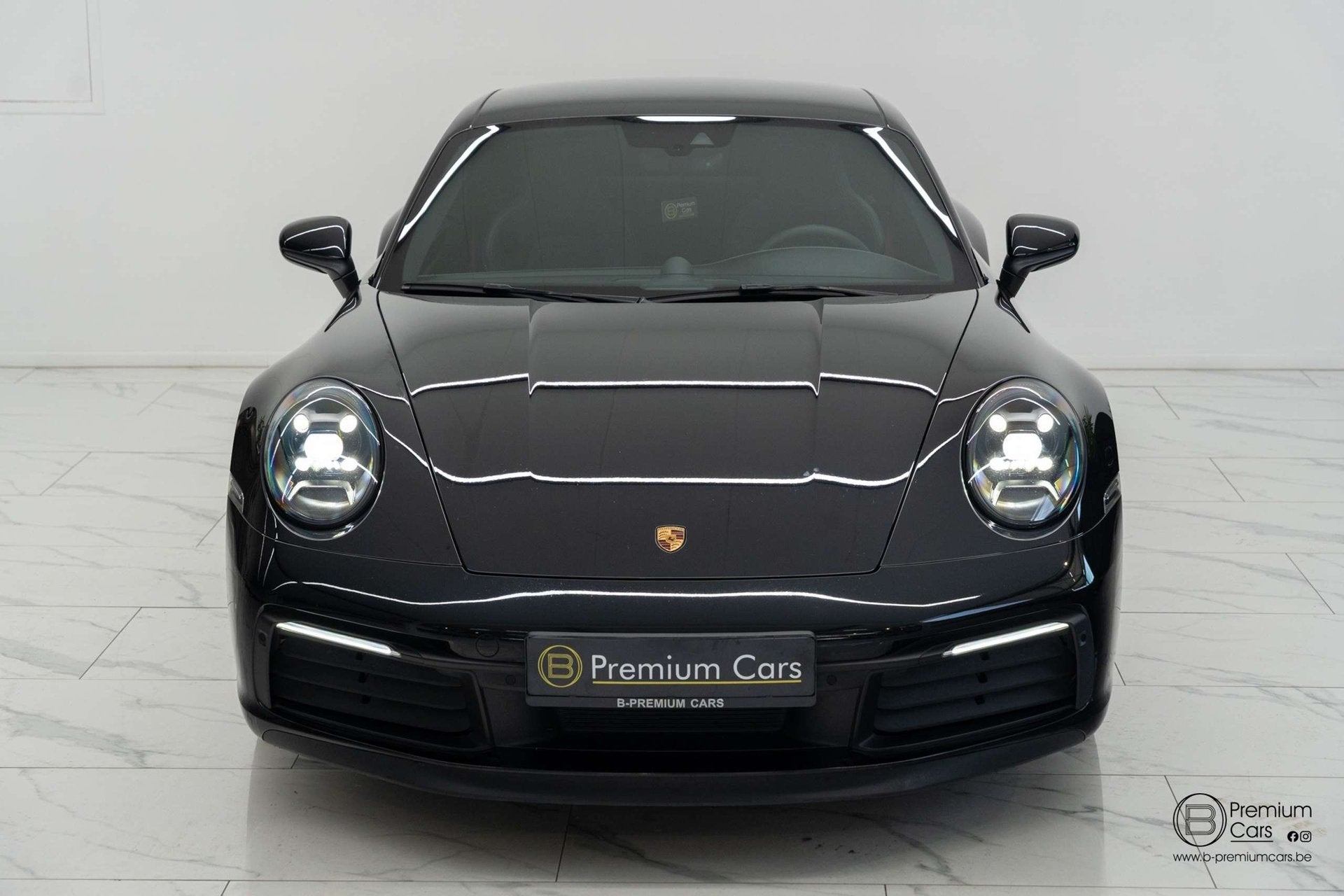 Porsche 911 992 Carrera S! Sportuitlaat! Spoiler! Camera!, Auto's, Automaat, Gebruikt, Zwart, Xenon verlichting
