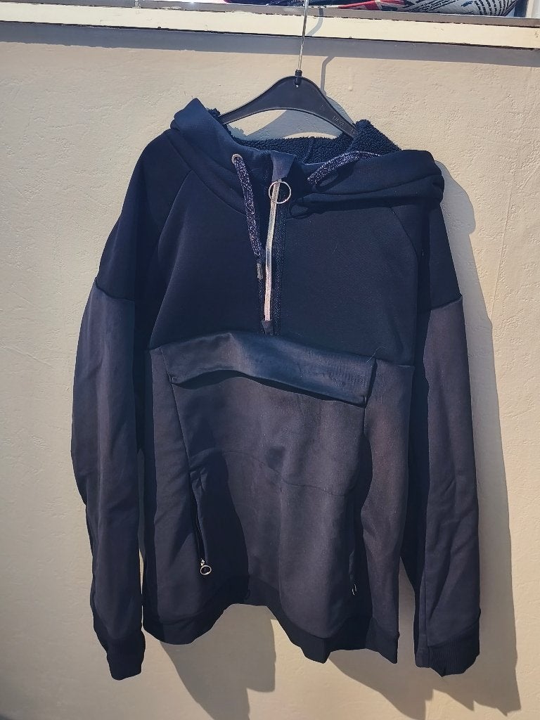Pull Polaire Bleu Equitation "Fouganza" Taille L, L, Bleu, Fouganza, Femmes