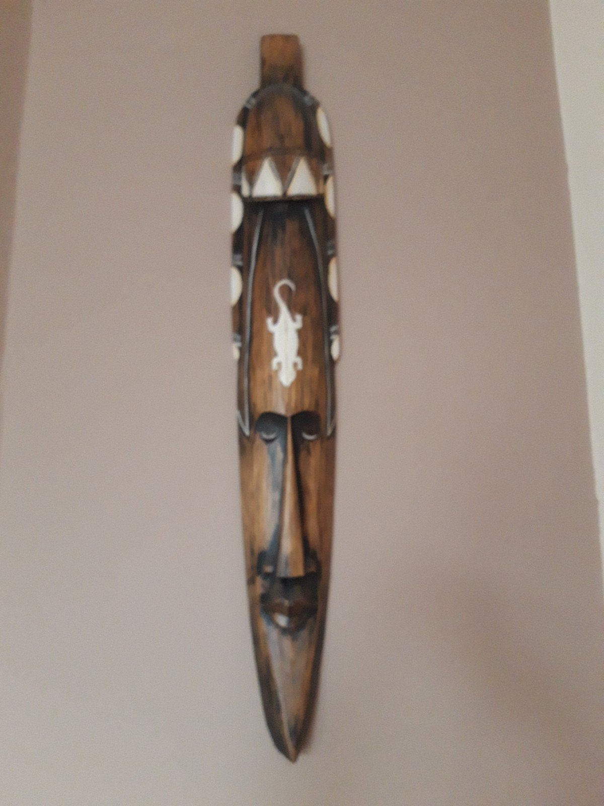 masque en bois, Antiquités & Art, Enlèvement