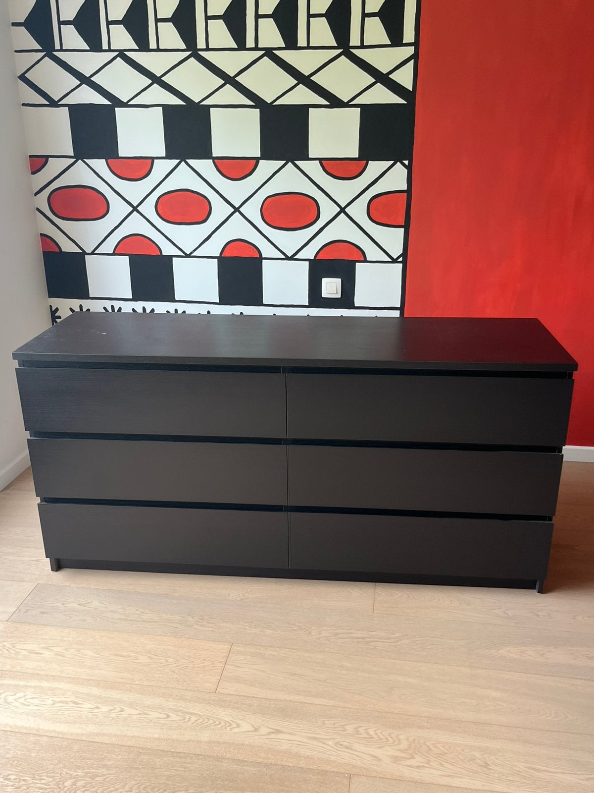 IKEA Kullen dressoir, Ophalen, 5 laden of meer, 150 tot 200 cm, Teakhout