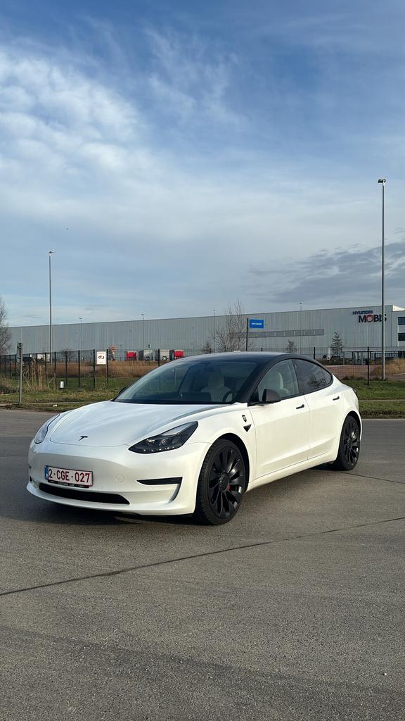 Tesla Model 3 Performance, Auto's, Automaat, Zwart, Berline, Particulier