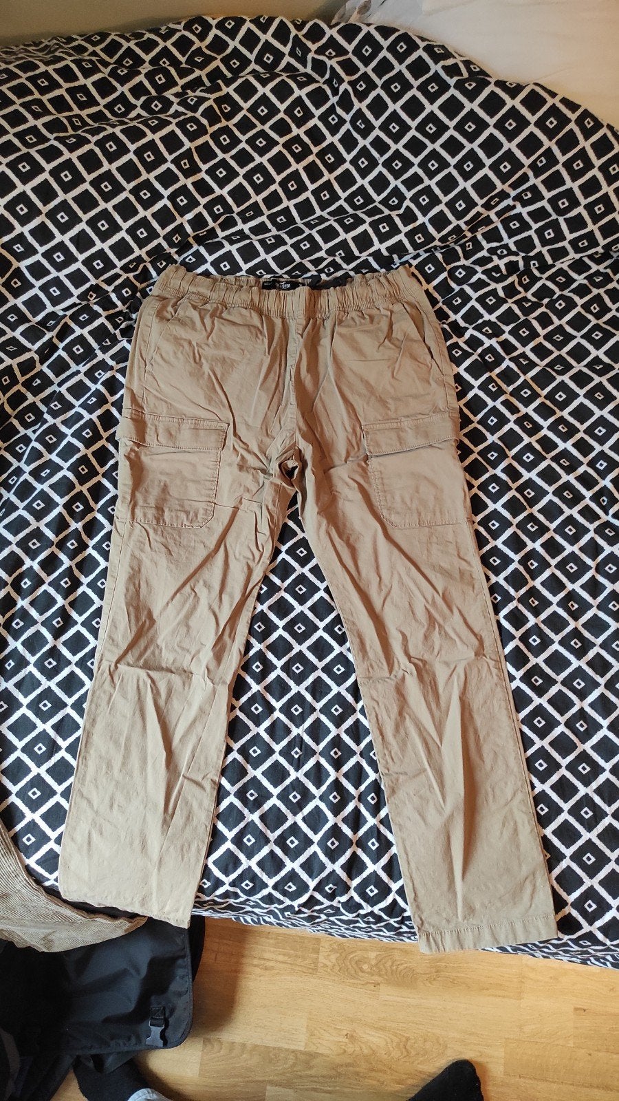 Beige Cargo broek Hollister, Kleding | Heren, Broeken en Pantalons, Ophalen, Beige, Maat 56/58 (XL), Gedragen