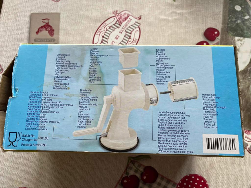 Handmatige groentesnijder, Hobby en Vrije tijd, Scrapbooking, Ophalen of Verzenden, Zo goed als nieuw