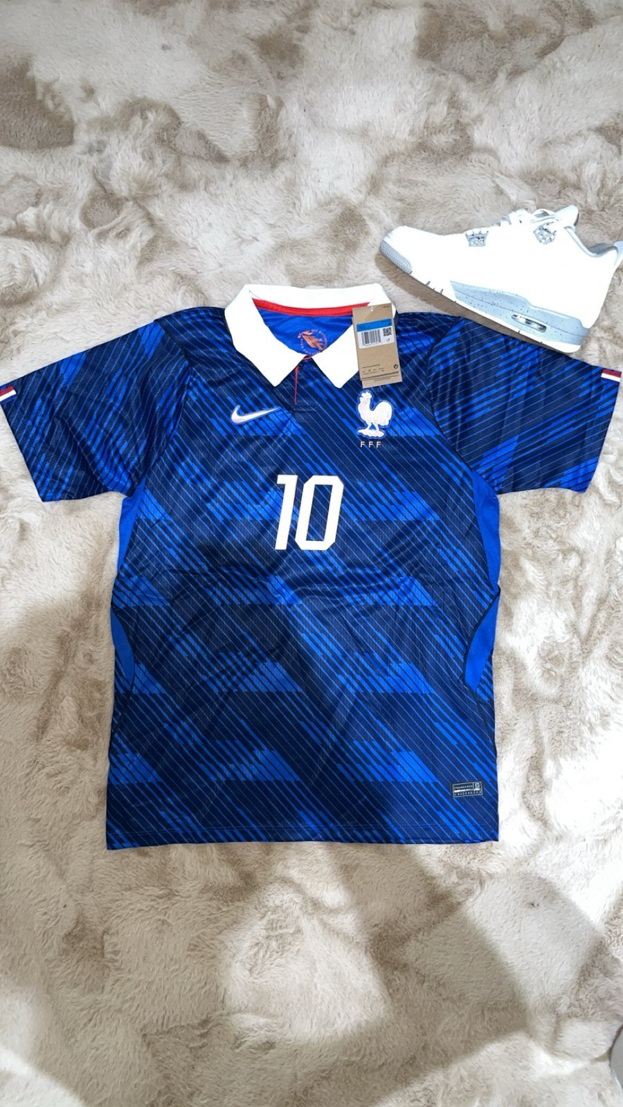 Mbappe France Shirt #10, Sport en Fitness, Voetbal, Maat M, Ophalen of Verzenden, Zo goed als nieuw, Shirt