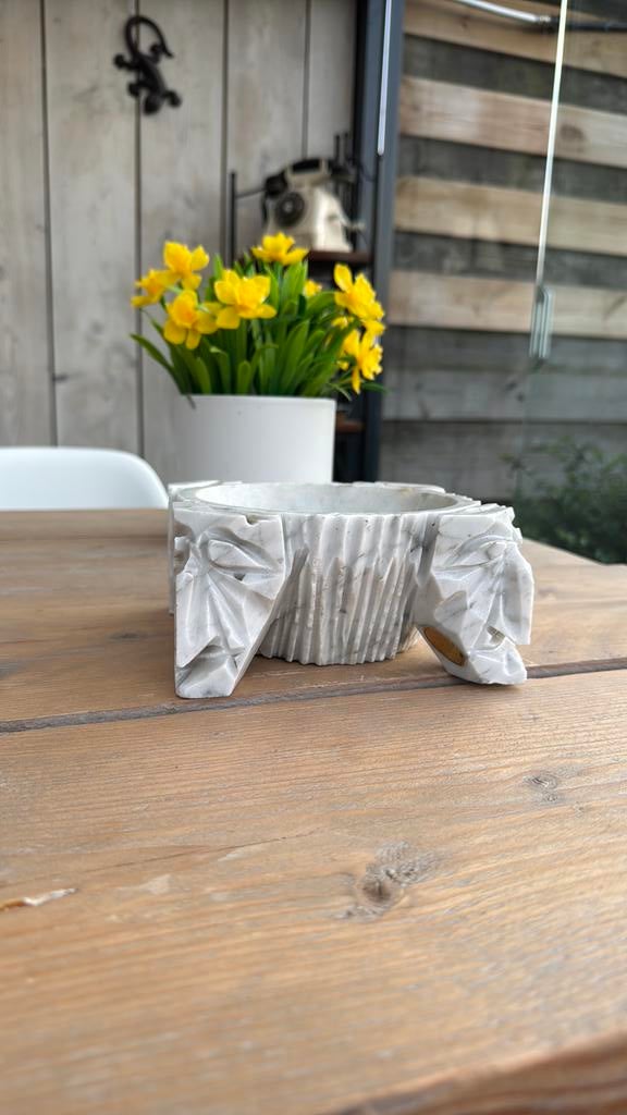 Vintage marmeren schaal Italië Art Marble design, Ophalen