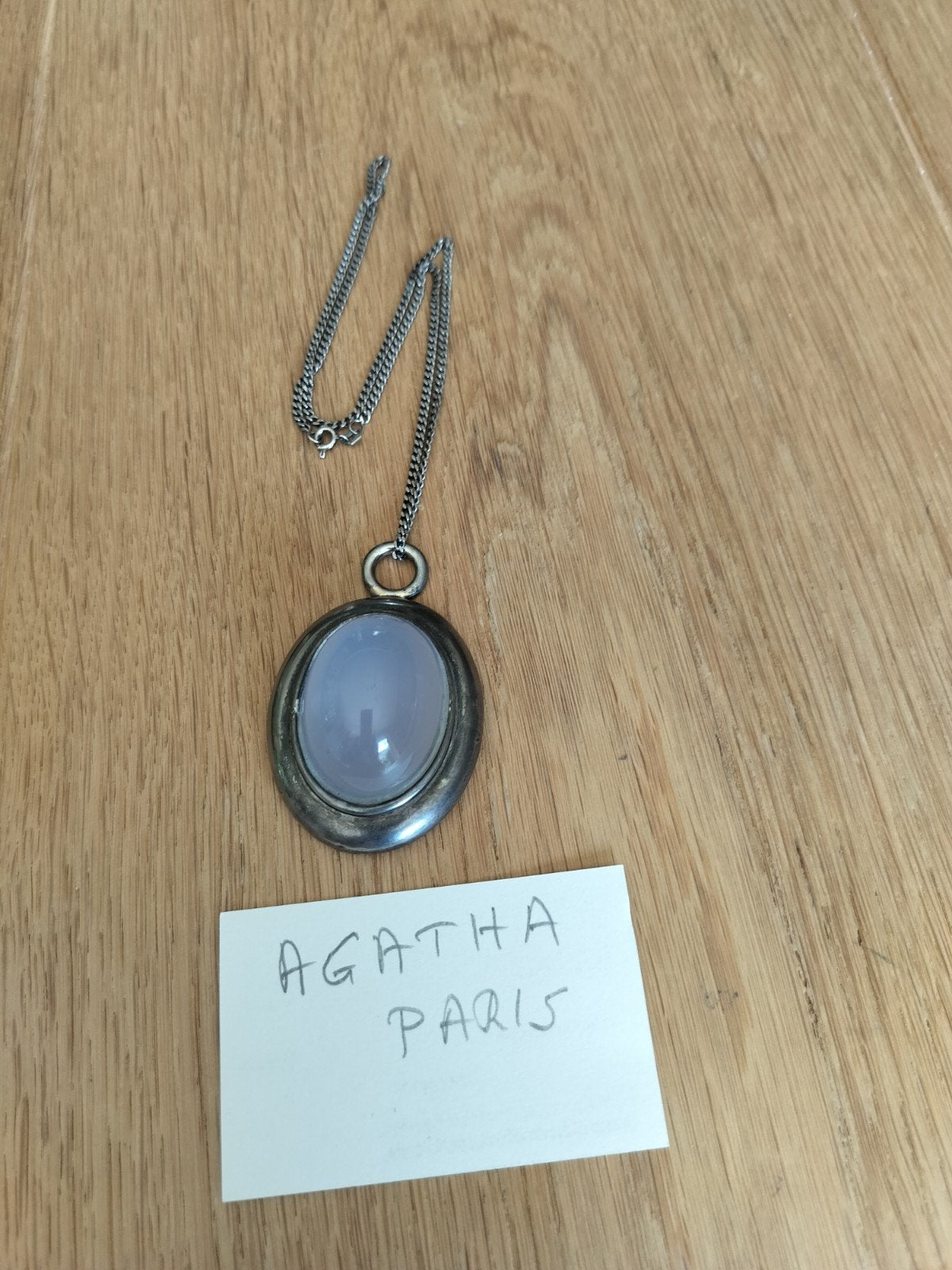 Agatha Paris - maansteen aan zilveren hanger, Ophalen of Verzenden
