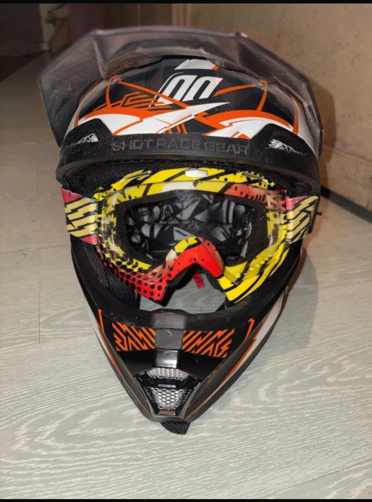 Casque moto cross taille M, Motos, Autres marques, Seconde main, Casque intégral, Enlèvement