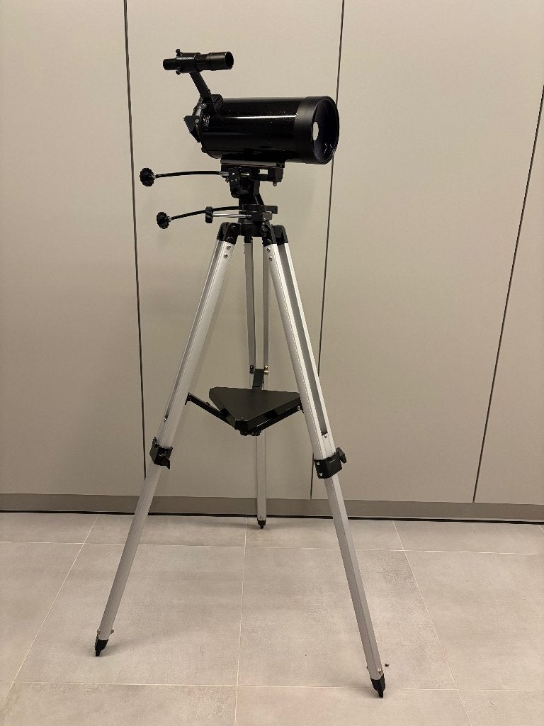 telescoop, Audio, Tv en Foto, Ophalen, Zo goed als nieuw, 80 tot 200 mm, Met statief