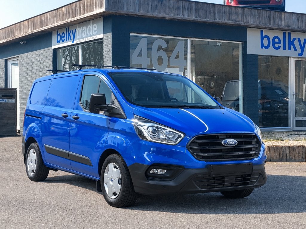 Transit Custom 280 –3 zit - 07/2022 –21.996 km -17.764 + btw, Auto's, Voorwielaandrijving, Euro 6, Blauw, Bedrijf