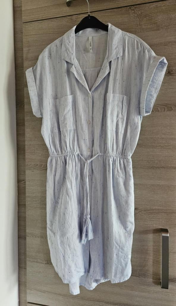 Robe été marque TIFFOSI lignée bleu clair blanc M, Enlèvement ou Envoi, Comme neuf, Taille 38/40 (M), Bleu