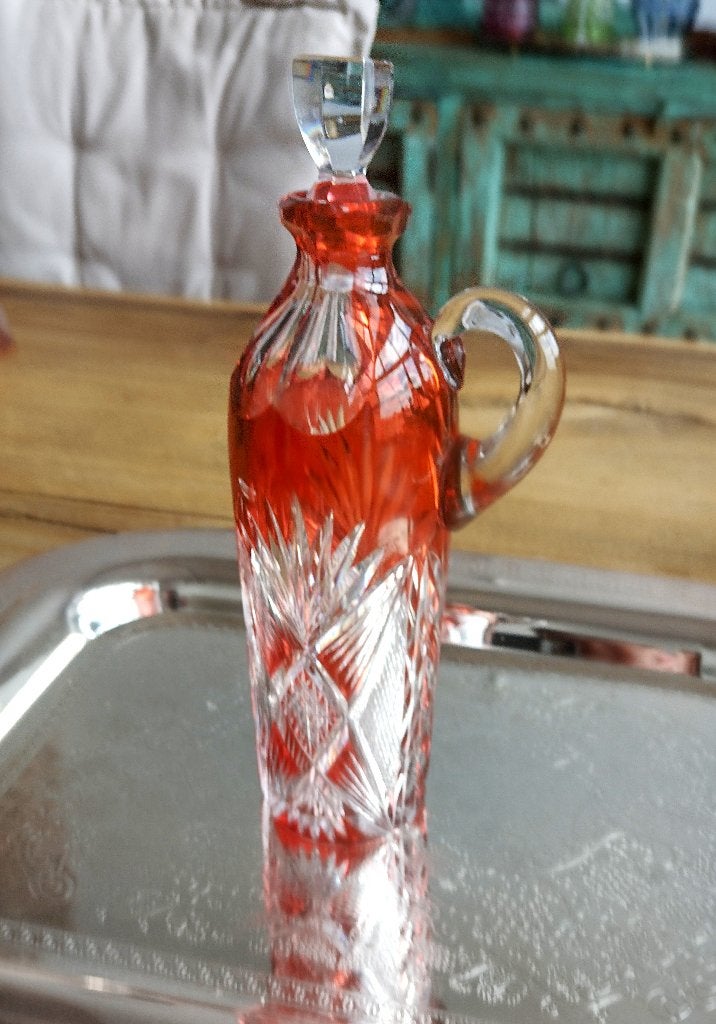 Val St Lambert BARBOTTLE Aurore 1905 Hubert Fouarge, Antiek en Kunst, Antiek | Glaswerk en Kristal, Ophalen of Verzenden