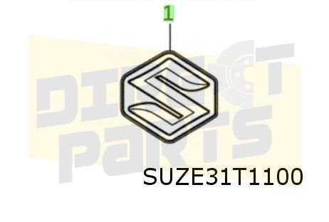 Suzuki Across (9/20-) (A5Z) embleem logo "Suzuki" voorzijde, Auto-onderdelen, -, Verzenden, -, Nieuw