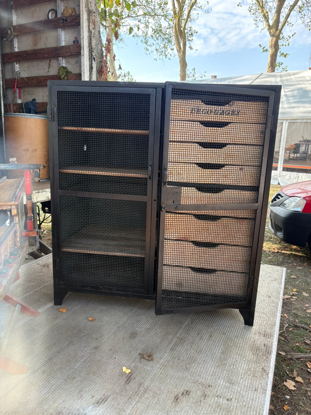 Armoire industrielle restauree, Enlèvement ou Envoi, Utilisé, Industrielle