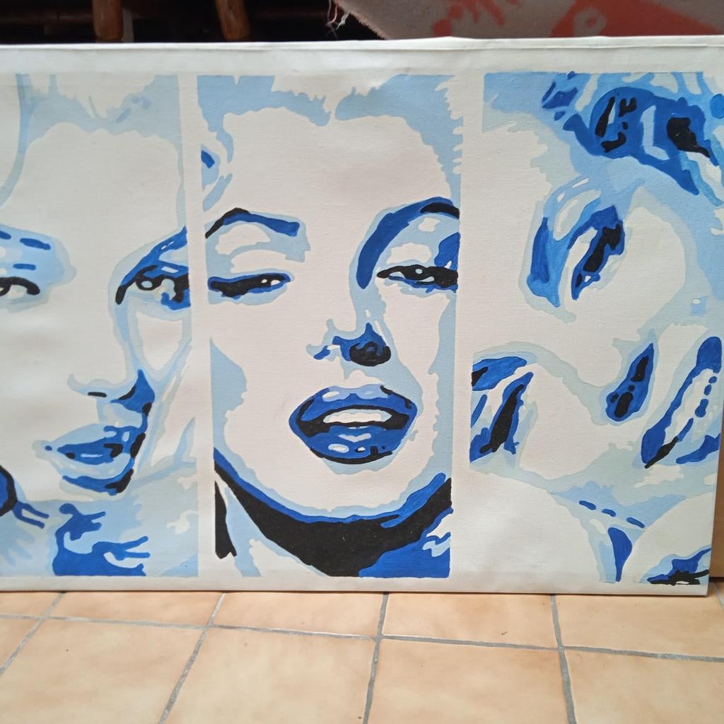 Groot schilderen van Marilyn Monroe, slechts 15 euro, Ophalen of Verzenden