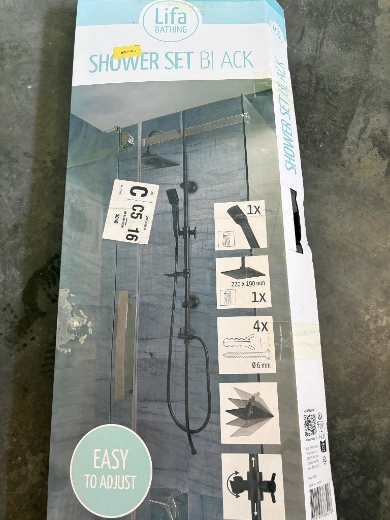 Lifa Bathing zwarte regendoucheset, Ophalen of Verzenden, Nieuw, Kraan