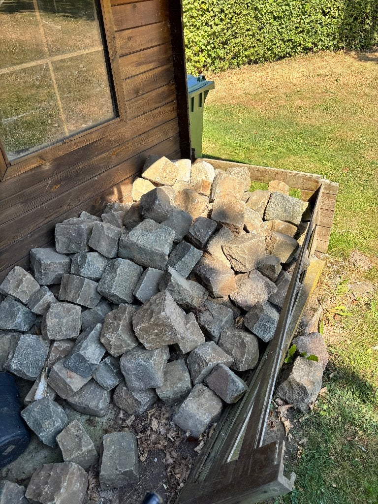 Gratis kasseistenen, Tuin en Terras, Grind, Keien en Split, Ophalen, Overige materialen, Gebruikt, Kei