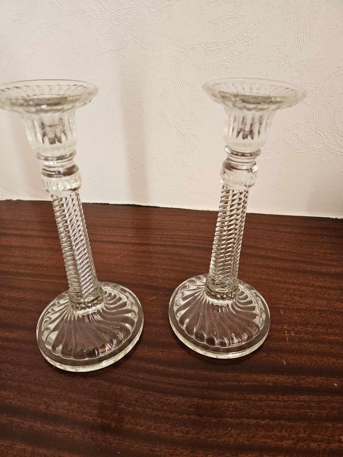 antieke kandelaars, Antiek en Kunst, Antiek | Kandelaars, Ophalen, Glas