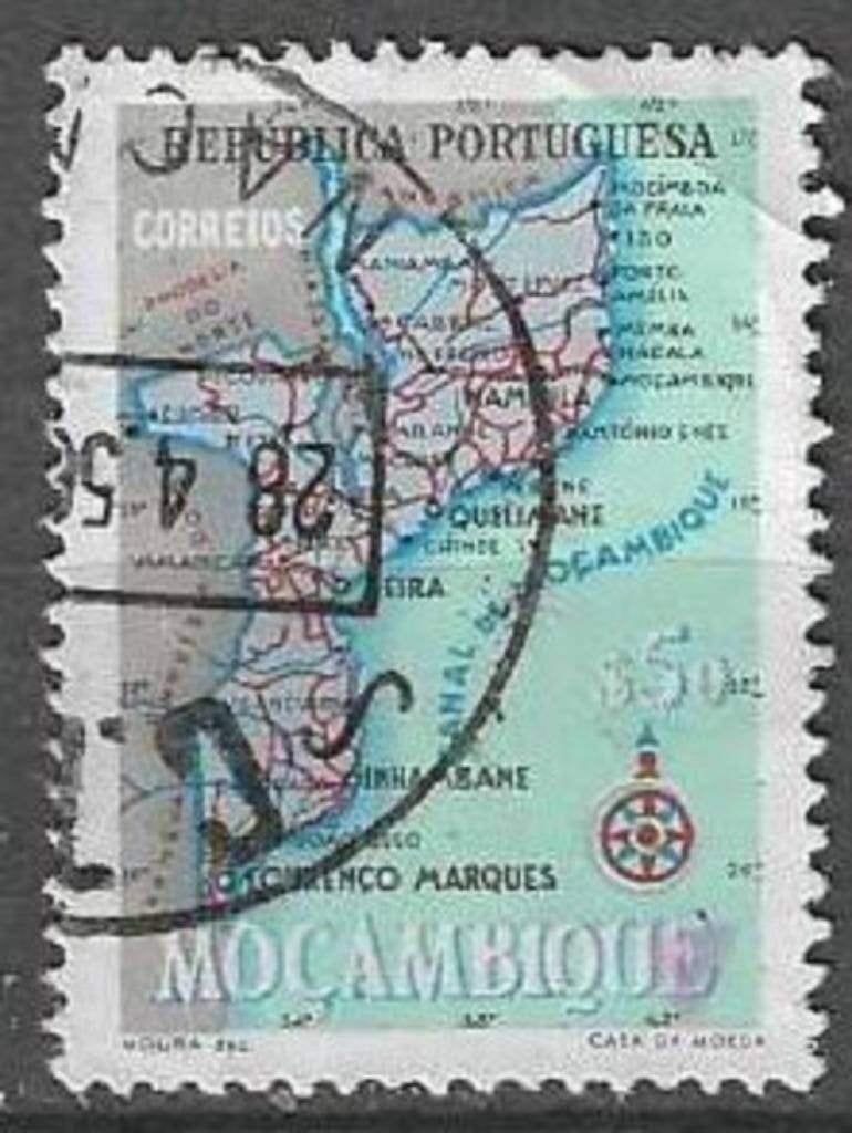 Mozambique 1954 - Yvert 444 - Province portugaise (ST), Envoi, Affranchi