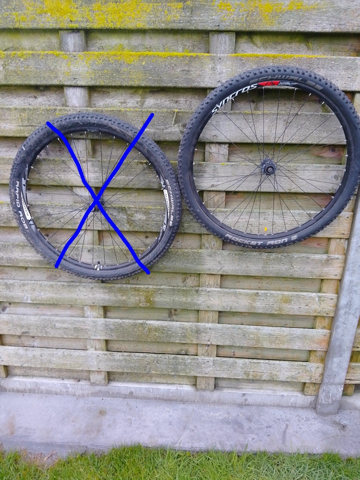 Deux roues de vélo de montagne, Enlèvement, Utilisé, Mountainbike, Roue