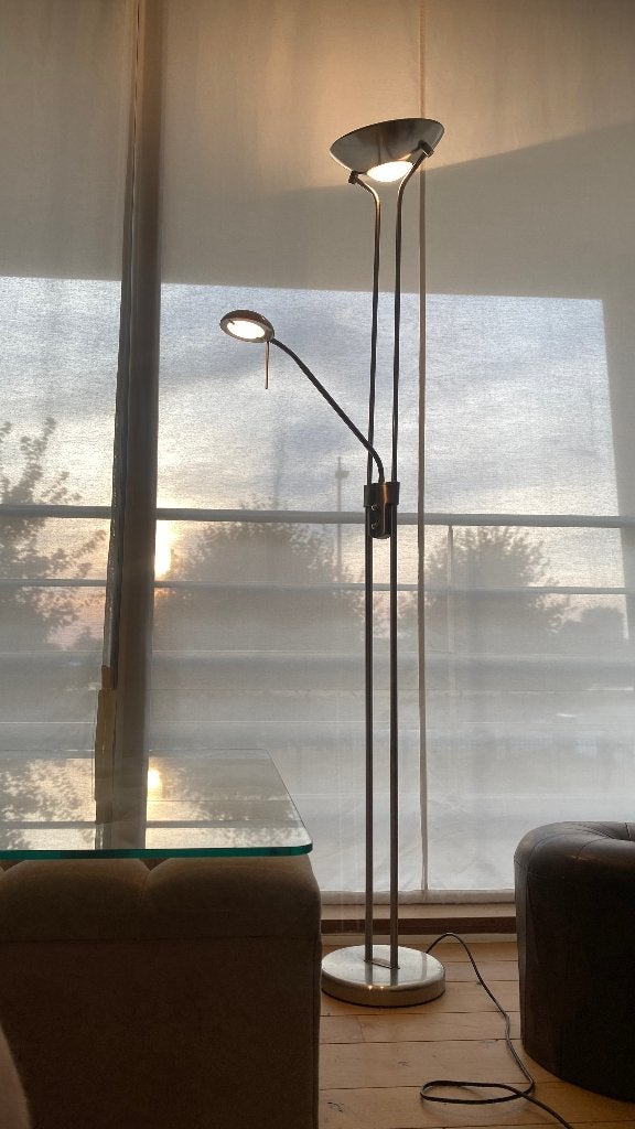 Leeslamp & vloerlamp met verstelbare arm, Ophalen
