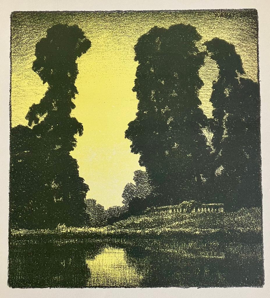 ABATTUCCI, Pierre  1918  Lithographie  école belge, Antiquités & Art, Envoi