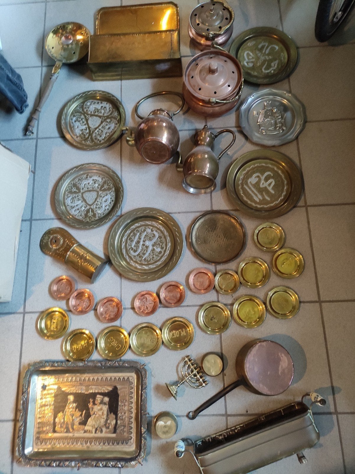 TRÈS GRAND LOT DE CUIVRES, Antiquités & Art, Enlèvement ou Envoi, Cuivre