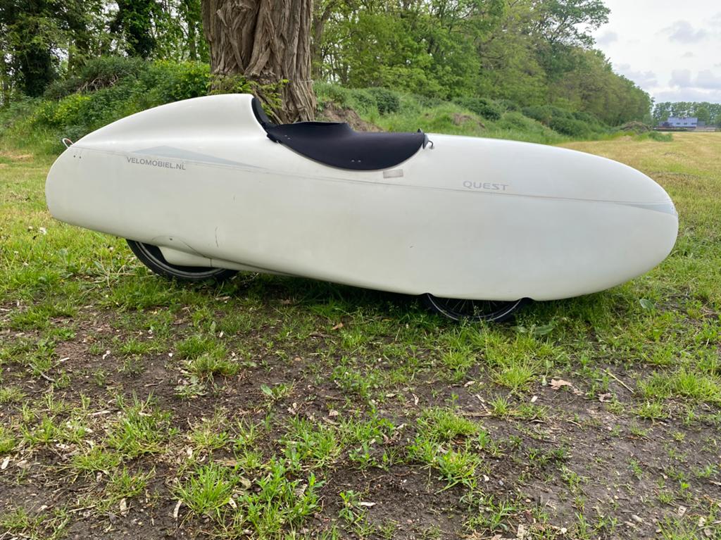 Ligfiets Velomobiel Quest 26 inch, Fietsen en Brommers, Fietsen | Ligfietsen, Ophalen, Gebruikt