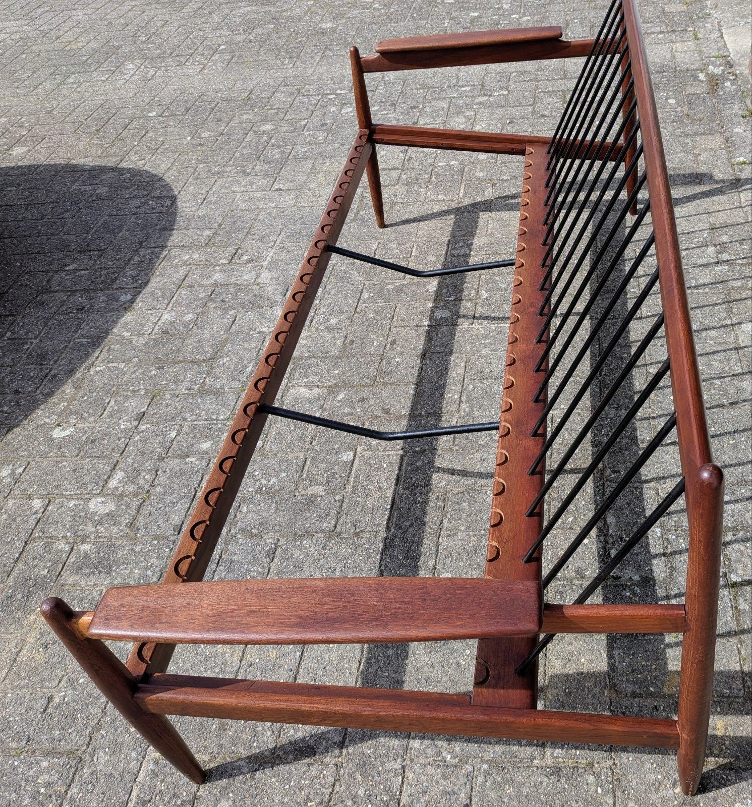 Fauteuil trois places original scandinave, Maison & Meubles, 75 à 100 cm, 125 cm ou plus, Enlèvement ou Envoi, Utilisé
