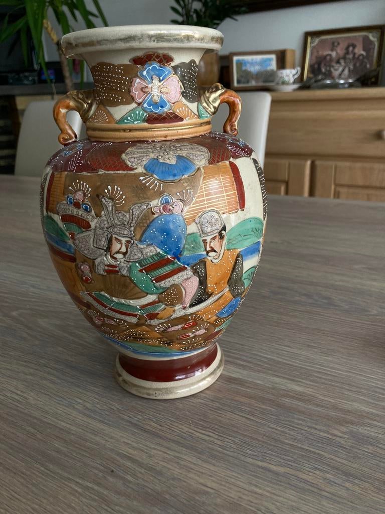 Magnifique vase Satsuma 25 x 16 cm, Enlèvement ou Envoi
