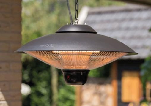 Sunred Sirius terrasverwarmer (hangend model, incl. hoes), Tuin en Terras, Ophalen, Zo goed als nieuw, Elektrisch, Plafond