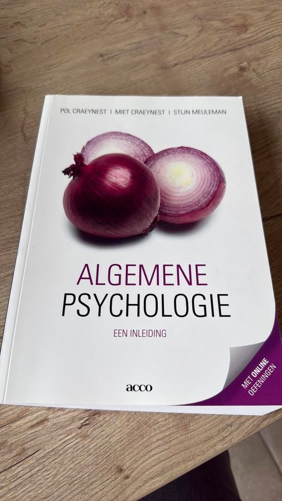 Boek algemene psychologie, Ophalen of Verzenden, Zo goed als nieuw