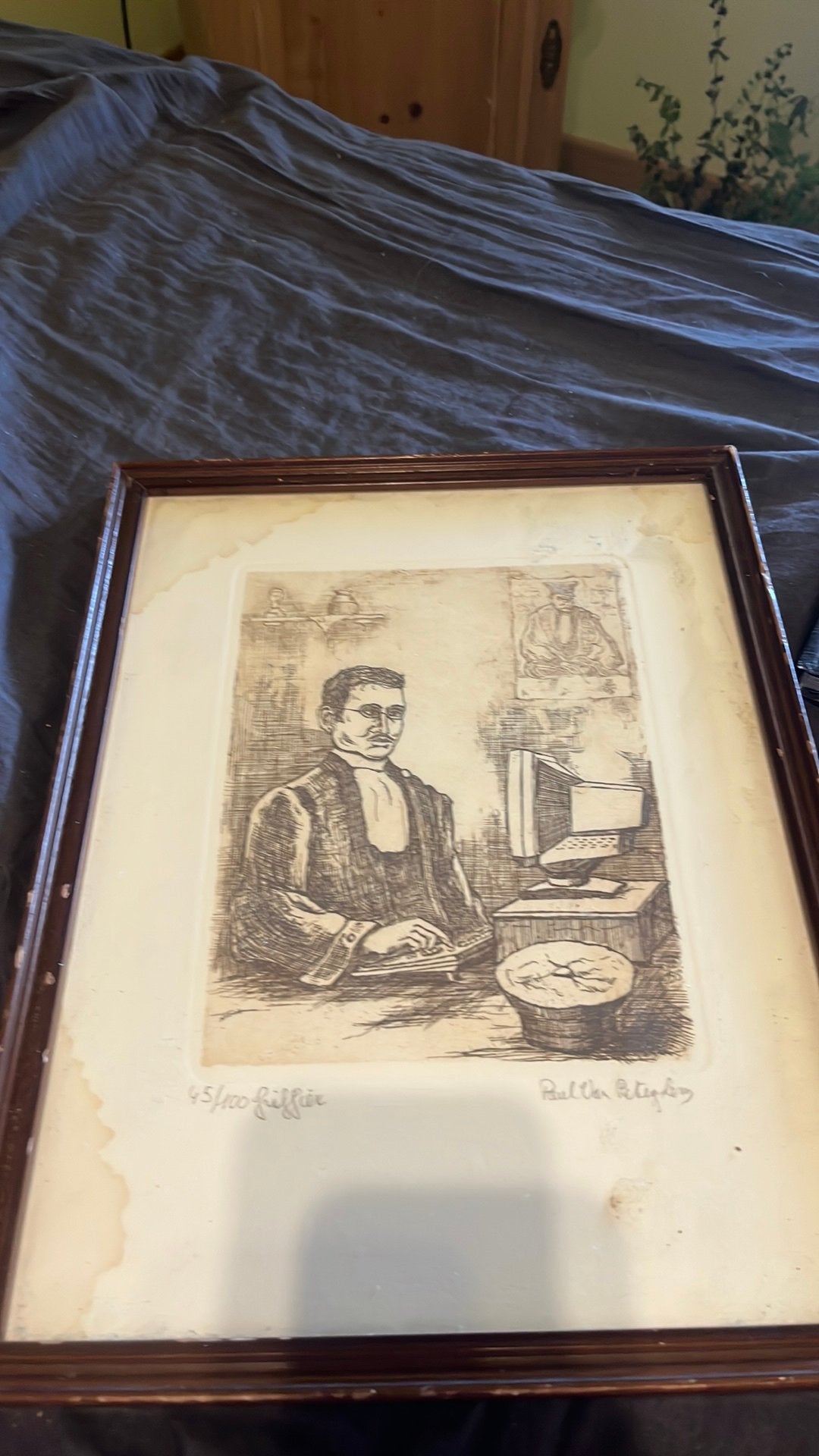 Paul van peteghem, Antiek en Kunst, Ophalen of Verzenden, Tekening