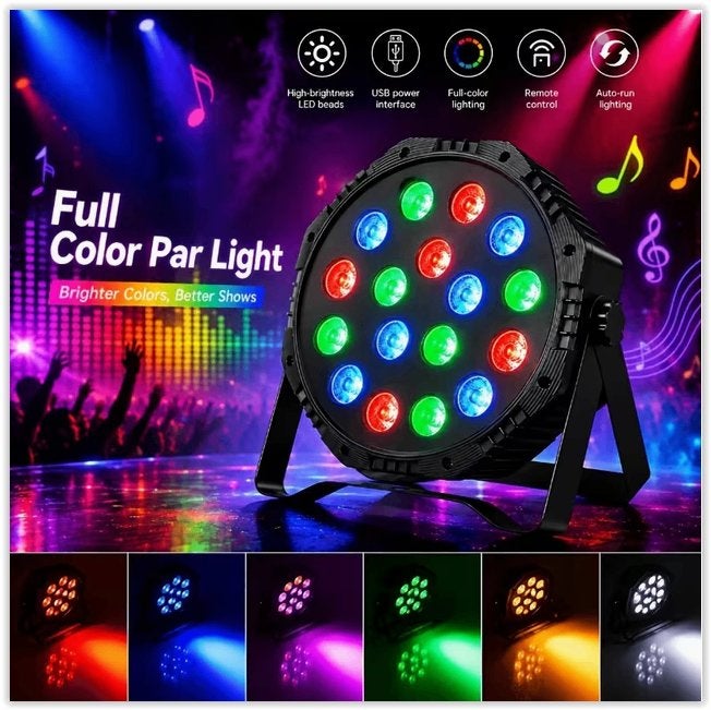 Projecteur Par LED de Scène, avec Télécommande,, Enlèvement ou Envoi, Neuf, LED, Autres résolutions