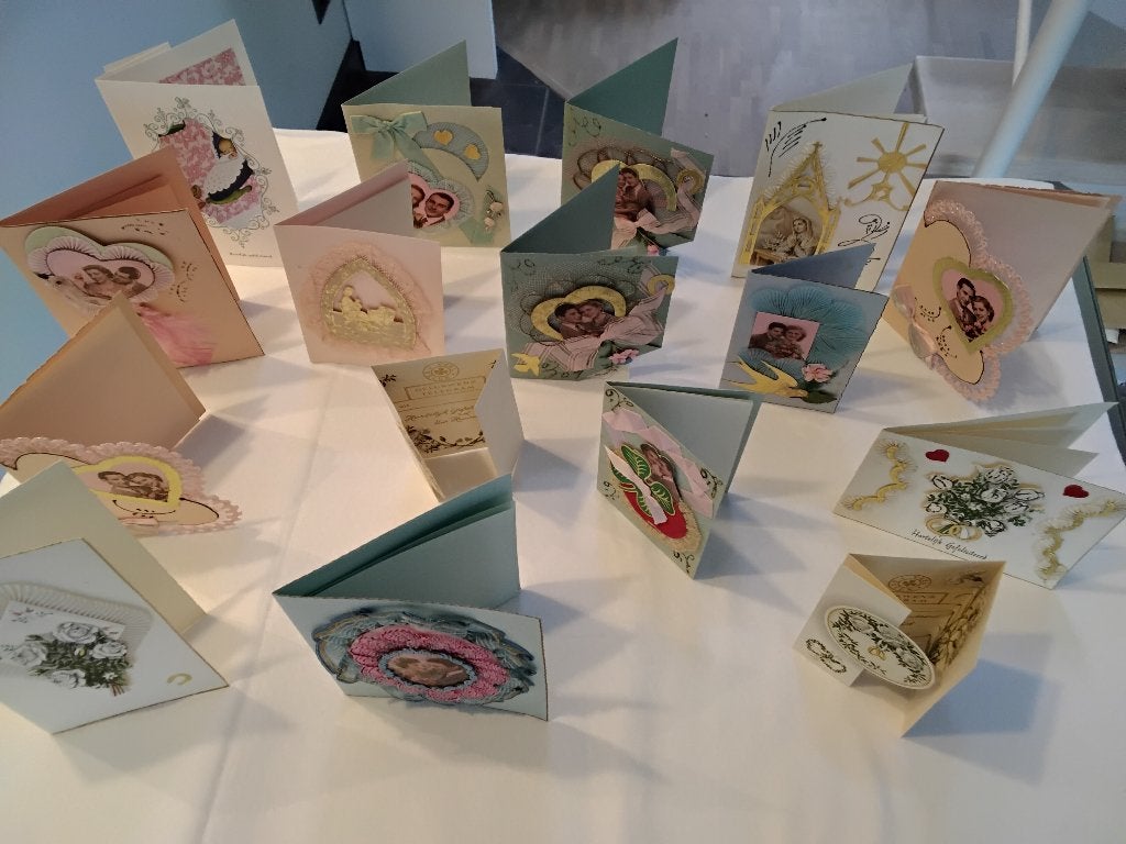 Lot de plus de 200 cartes de vœux vintage, Enlèvement ou Envoi, Avant 1970