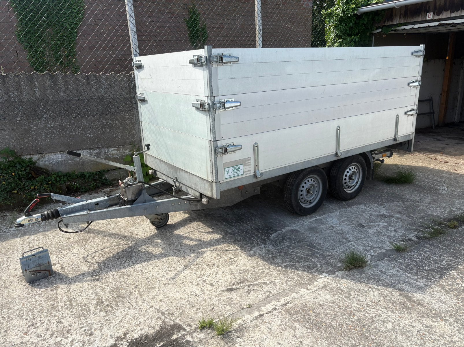 Bw trailer kipper 1500kg, Auto diversen, Aanhangers en Bagagewagens, Ophalen, Gebruikt