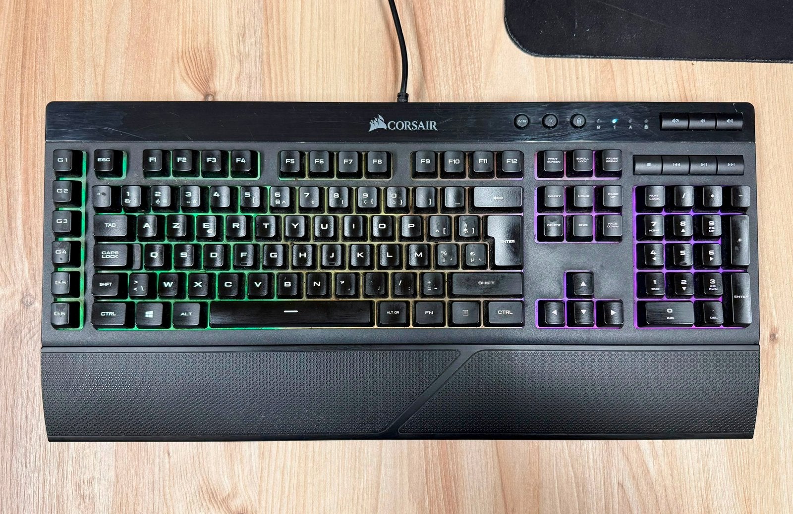 Corsair K55 RGB PRO Gaming Toetsenbord – RGB – Goede staat, Computers en Software, Toetsenborden, Ophalen, Numeriek, Zo goed als nieuw