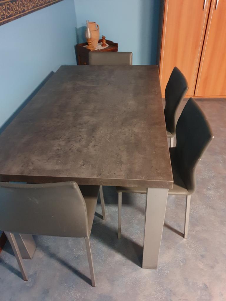 Eettafel met 4 stoelen set, Ophalen