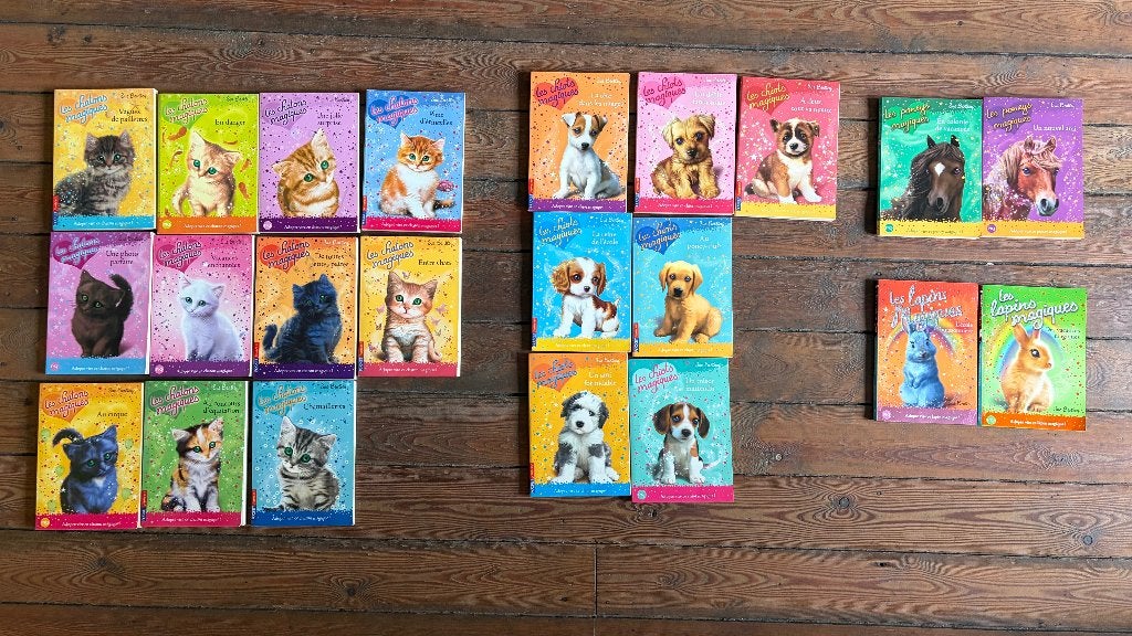 Lot de livres : les chatons magiques, poneys, lapins,.., Enlèvement ou Envoi, Utilisé, Sue Bentley, Fiction général