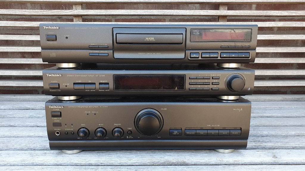 Technics stereo set met Platenspeler, Autres marques, Comme neuf, Enlèvement, Composants en vrac