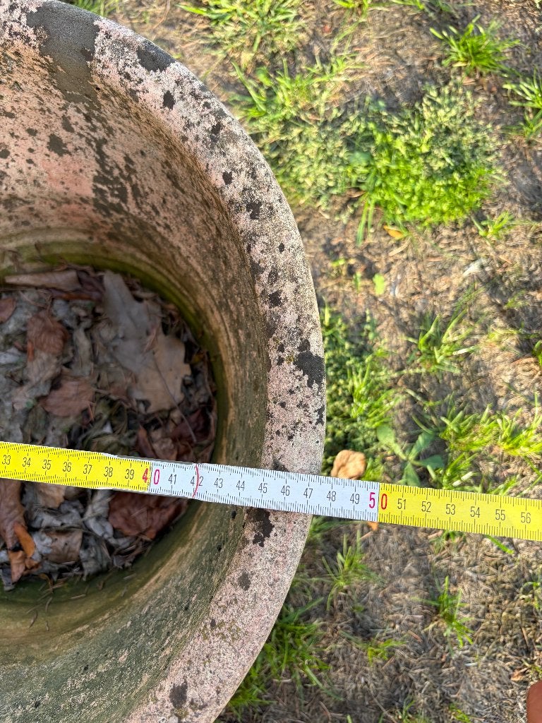 Betonnen bloempot, Ophalen, Gebruikt, Rond, Tuin