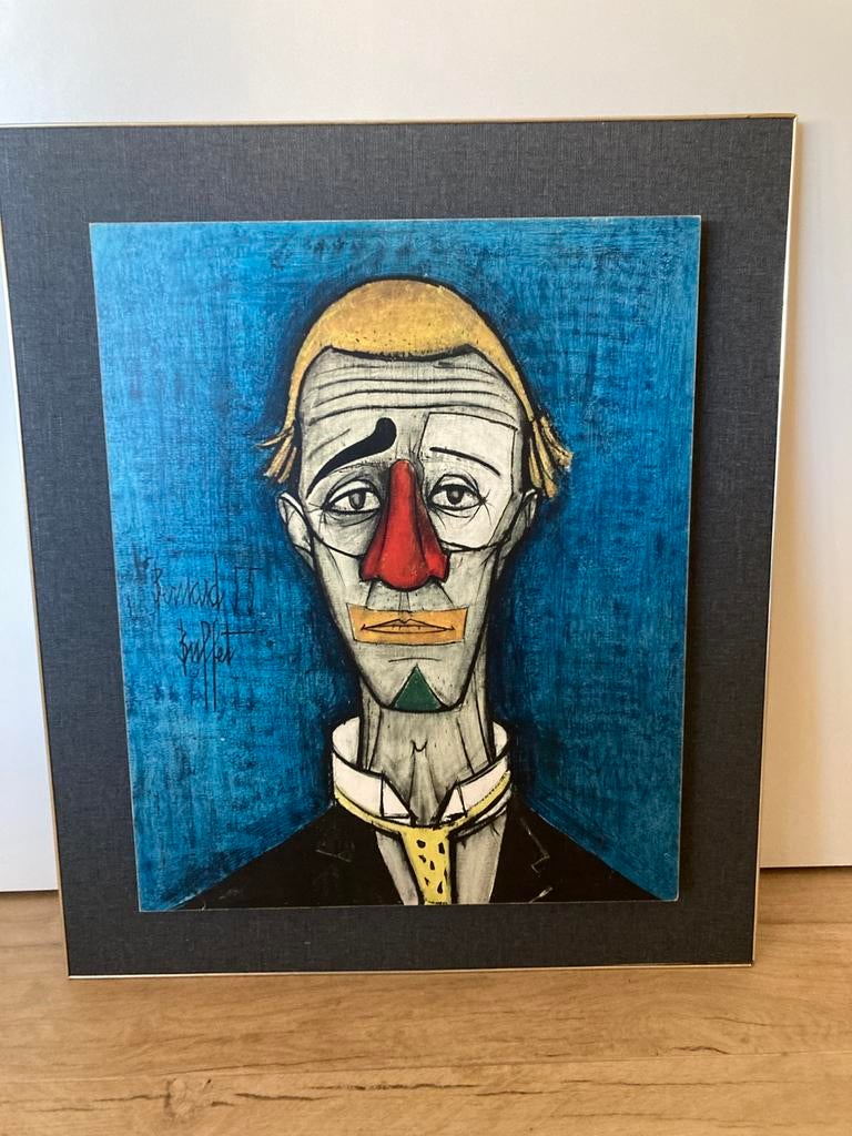 Portret van een clown, Antiek en Kunst, Kunst | Schilderijen | Modern, Ophalen