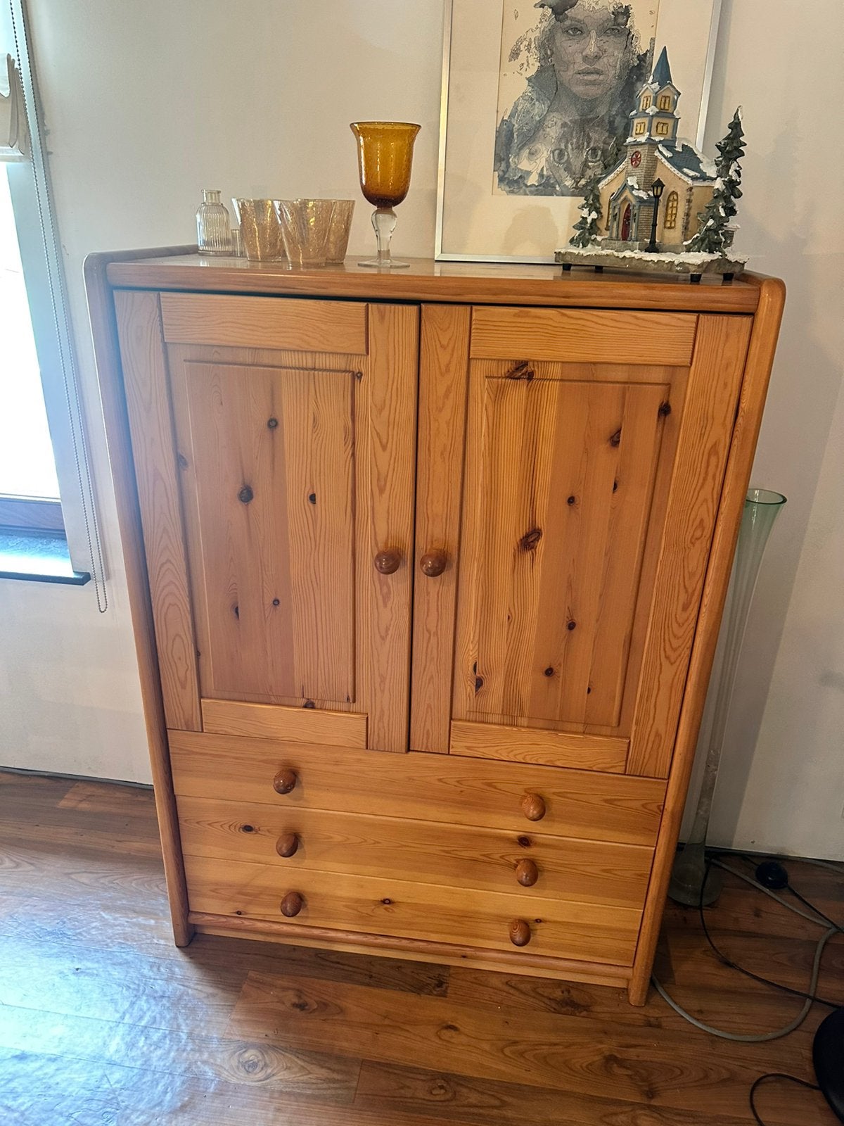 Commode massief grenenhout, Huis en Inrichting, Kasten | Computermeubels, Ophalen, Gebruikt, 70 tot 120 cm, 120 tot 170 cm