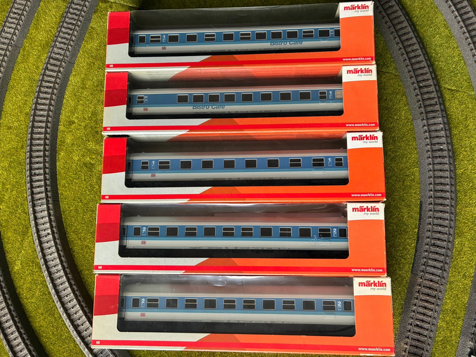 Märklin 43500-43503 (5 voitures), Enlèvement ou Envoi, Courant alternatif, Wagon, Comme neuf