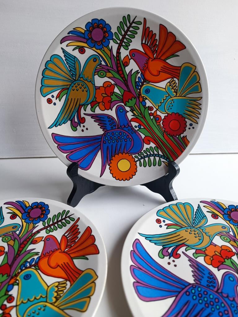 6 borden van Villeroy en Boch Acapulco met volledig decor.