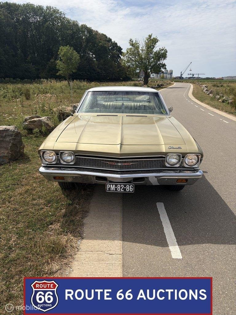 Chevrolet Chevelle Malibu | 1968 | Route 66 Auctions, Chevrolet, Zwart, Bedrijf, Handgeschakeld