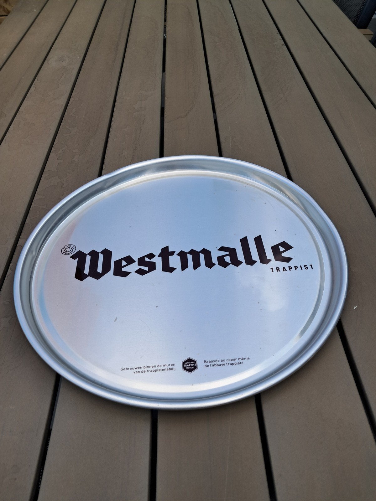 Plateau Westmalle Trappist (aluminium), Ophalen