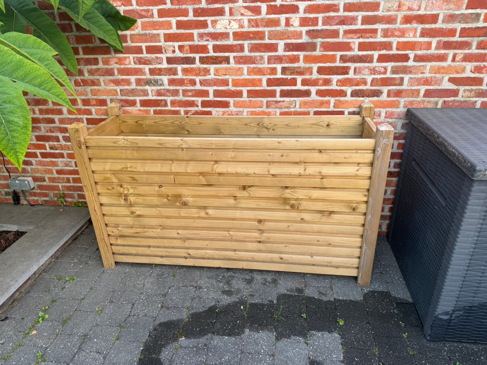 Houten bloembak, Tuin en Terras, Ophalen, 100 cm of meer, Nieuw, Balkon