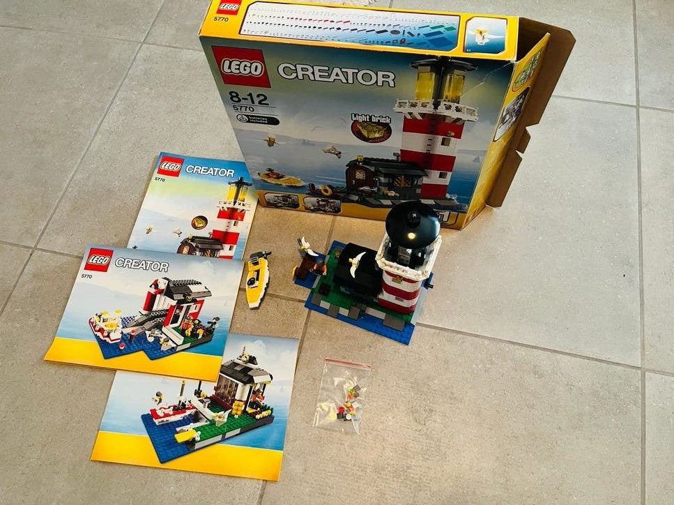 Lego 5770 Lighthouse Island, Pièces supplémentaires incluses, Lego, Ensemble complet, Comme neuf