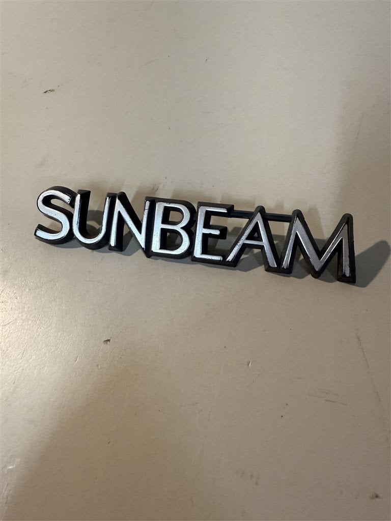 Originele Vintage Sunbeam Metalen Auto Embleem UK, Enlèvement ou Envoi, Comme neuf